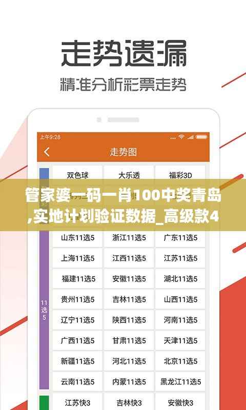 管家婆一码一肖100中奖青岛,实地计划验证数据_高级款45.979