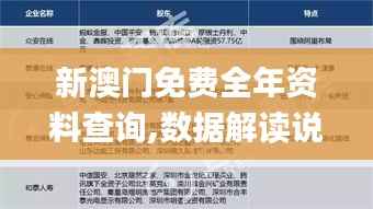 新澳门免费全年资料查询,数据解读说明_网页版16.127