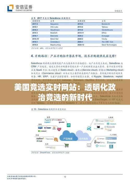 美国竞选实时网站:透明化政治竞选的新时代