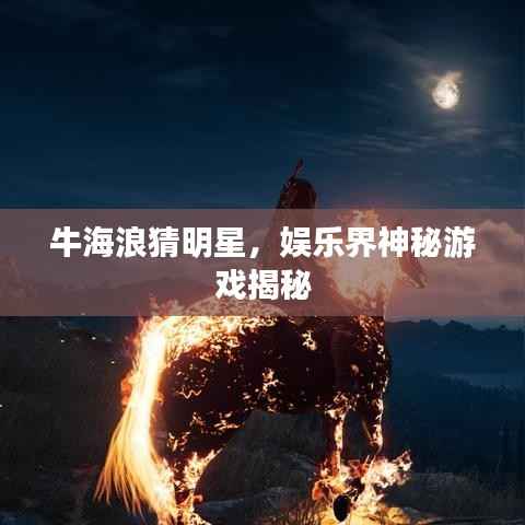 牛海浪猜明星，娱乐界神秘游戏揭秘