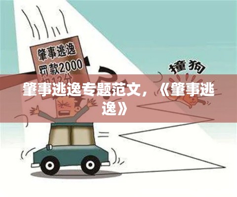 肇事逃逸专题范文,《肇事逃逸》